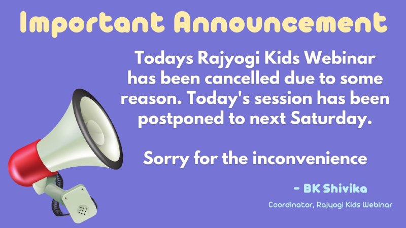 ***?*** **Important Announcement**