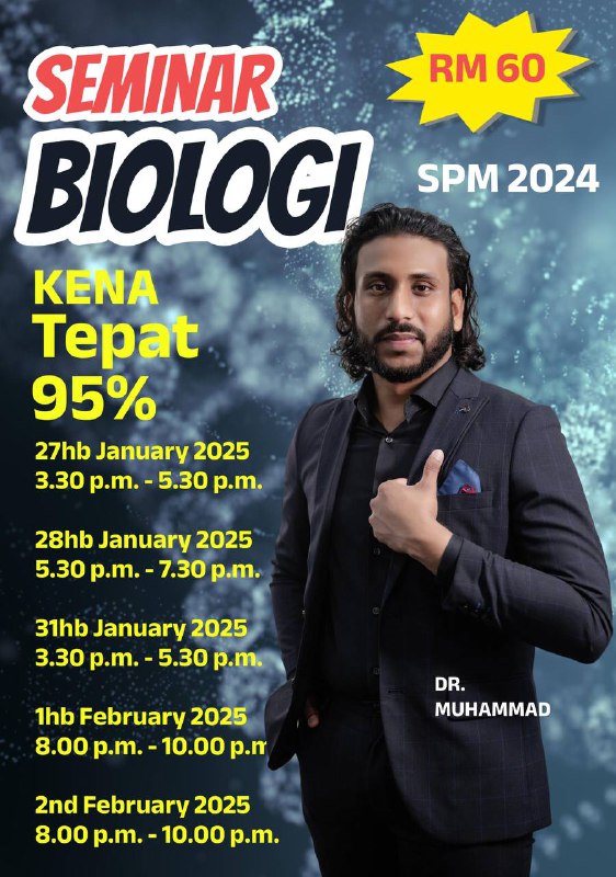 **SEMINAR RAMALAN BIOLOGI DR MUHAMMAD AKAN …