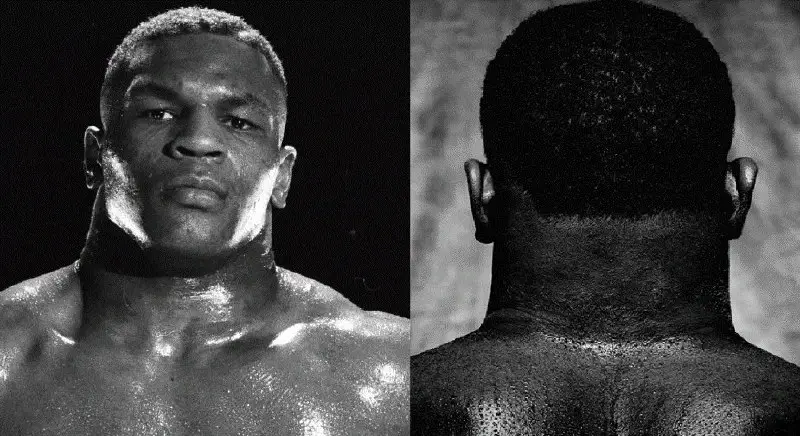 Chiêm ngưỡng chiếc cổ có chu vi hơn nửa mét của Mike Tyson năm 18 tuổi.