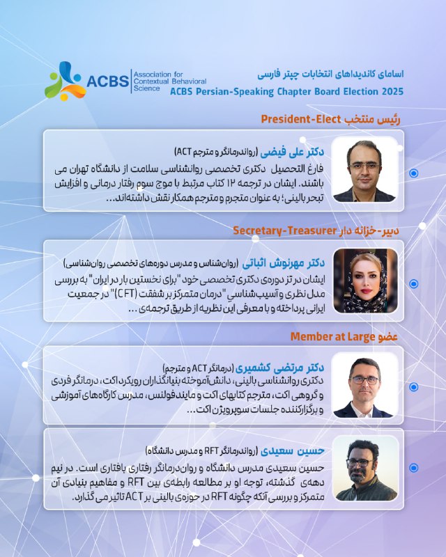 ***🔻***کاندیداهای انتخابات چپتر فارسی