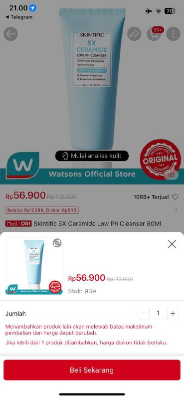 Cepet cleanser skintipik