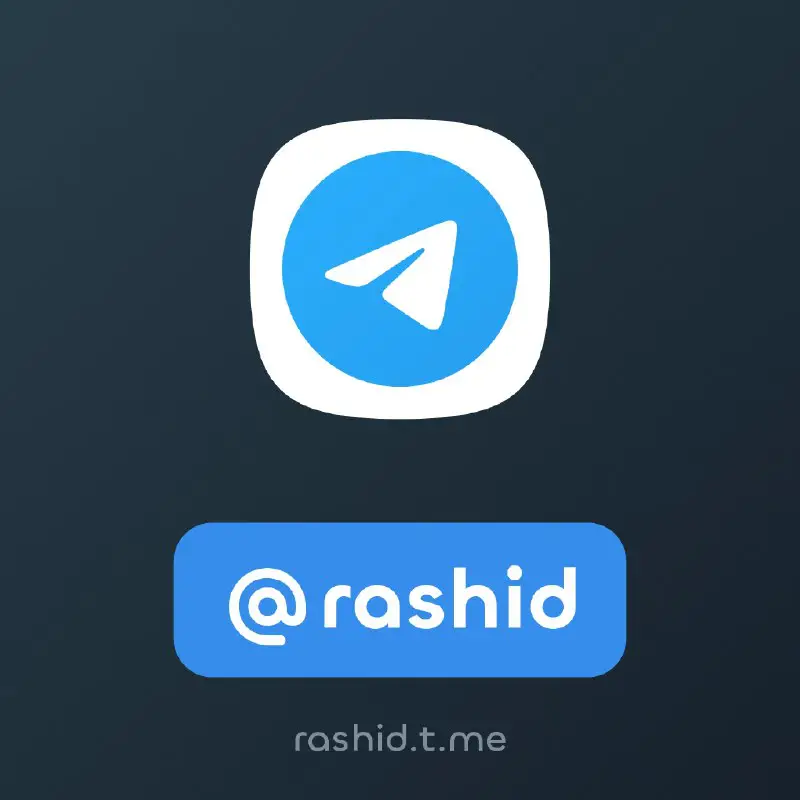[@rashid](https://t.me/rashid) — telegram username is for sell.