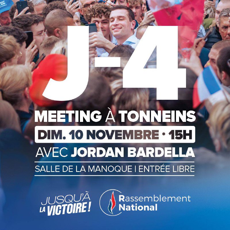 ***🔵*** J-4 ! Dimanche 10 novembre, …