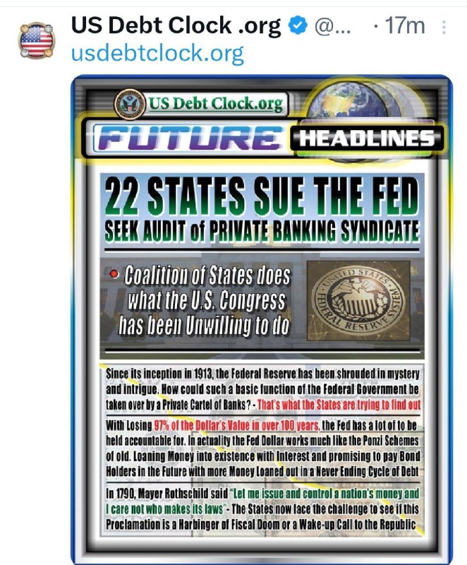 22 States Sue the Fed!