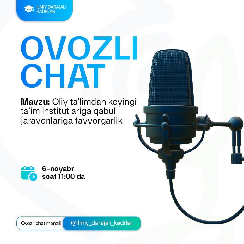 ***⚡️*****Ovozli chat