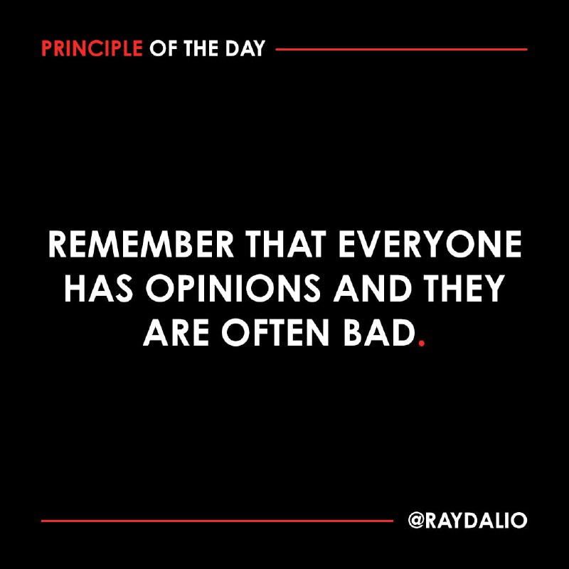 Opinions are easy to produce; everyone …