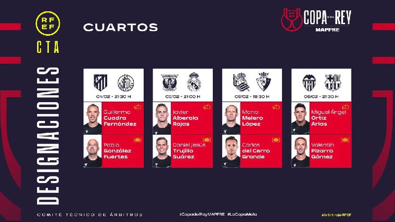 **Estos son el árbitro y el …