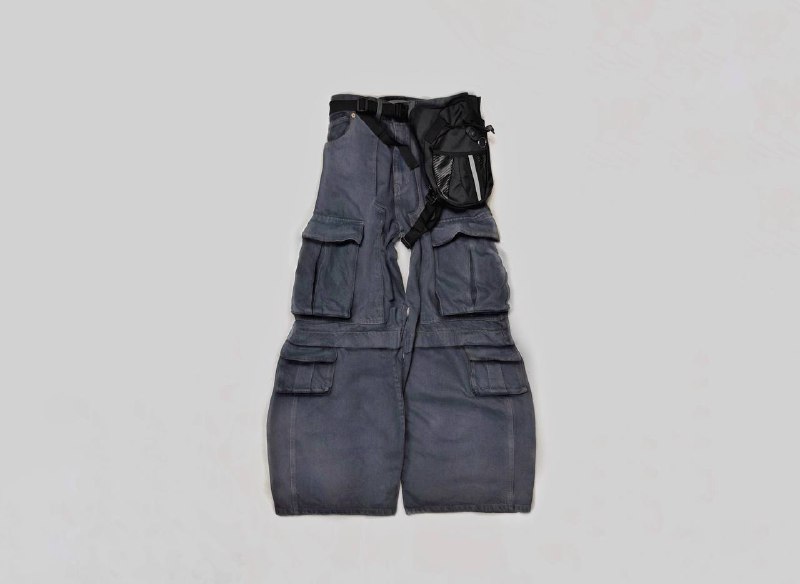 **Wide Multipocket Cargo Pants**