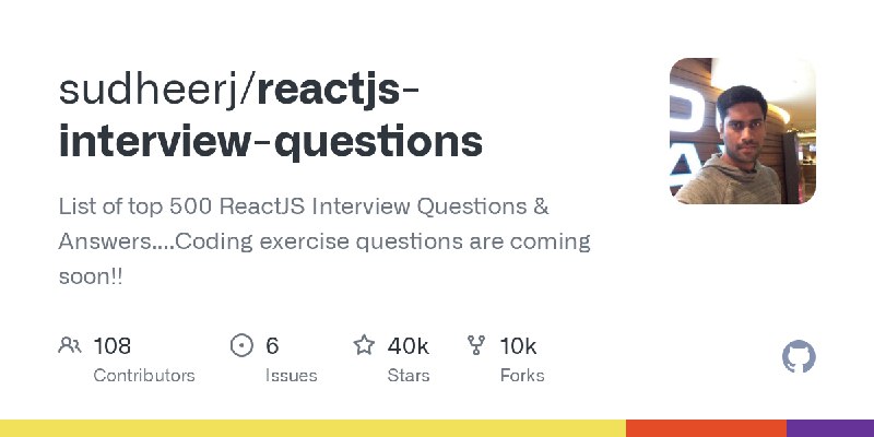 **React Interview Questions ***⚛️*****