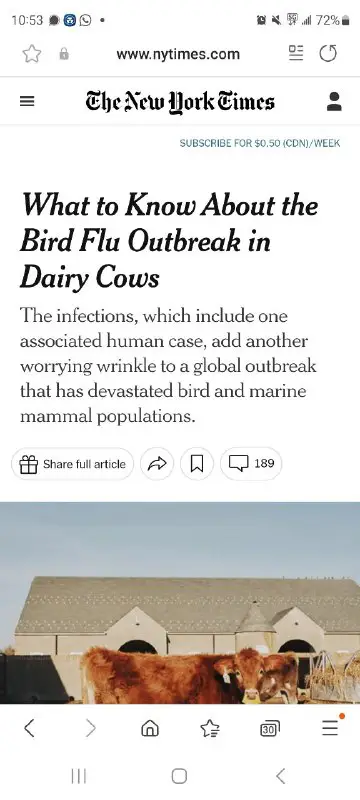 Here we go. H5N1 Bird Flu …
