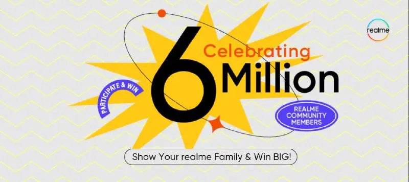 Celebrating 6 Million realme Community Members …