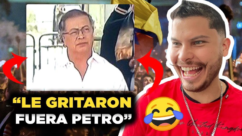 ***🤩*** Le Gritaron FUERA PETRO en el 20 de Julio después de haber llegado tarde y ser el hazmerreir del …