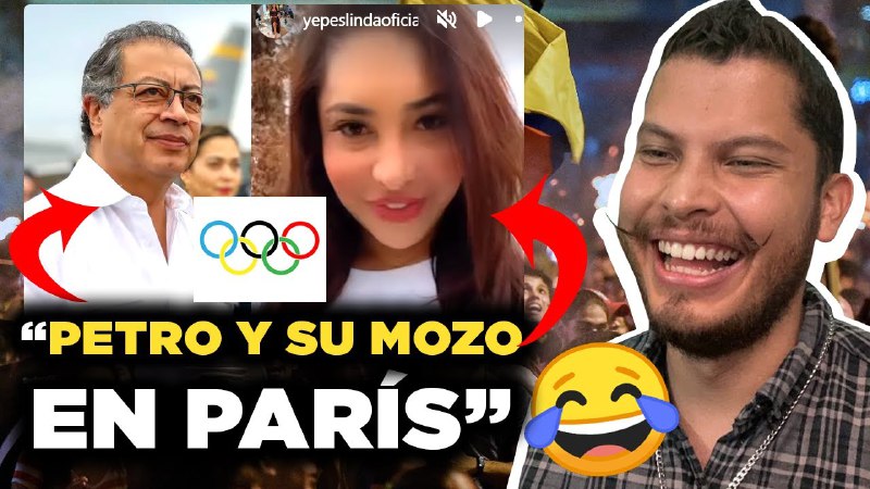 ***🤣*** PETRO con su MOZO Linda Yepes de Luna de Miel en PARÍS jaja Agradezco la difusión de este video.