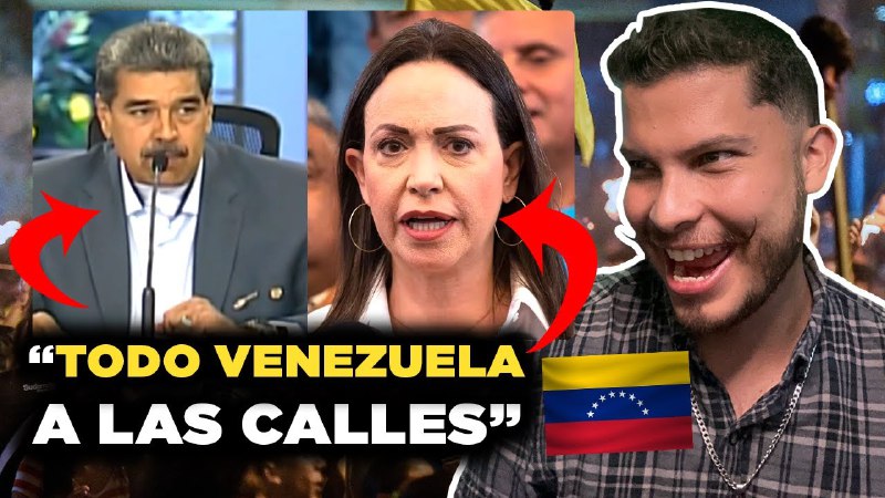 ***🚨***MARÍA CORINA CONVOCA al PUEBLO VENEZOLANO a las CALLES hasta que caiga MADURO. Agradezco difusión de este video.