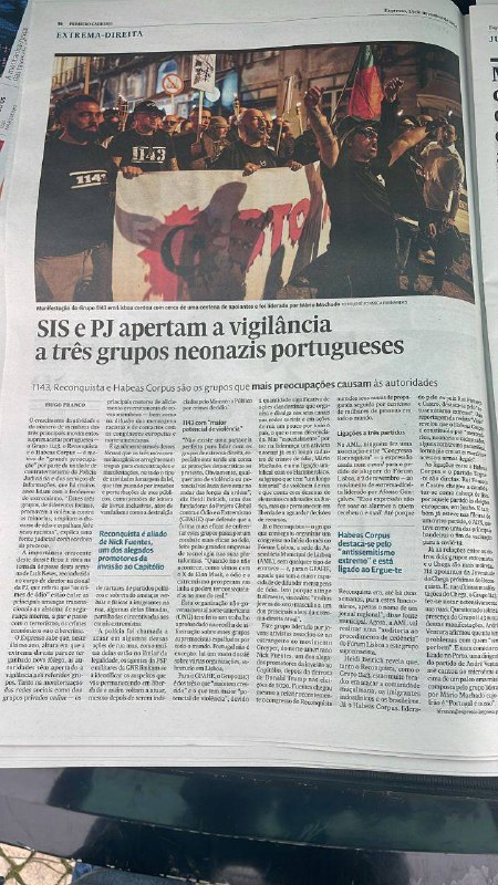 ***🚨*** RECONQUISTA novamente no jornal