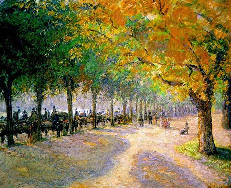 Hyde Park London, Camille Pissarro,Oil Painting …