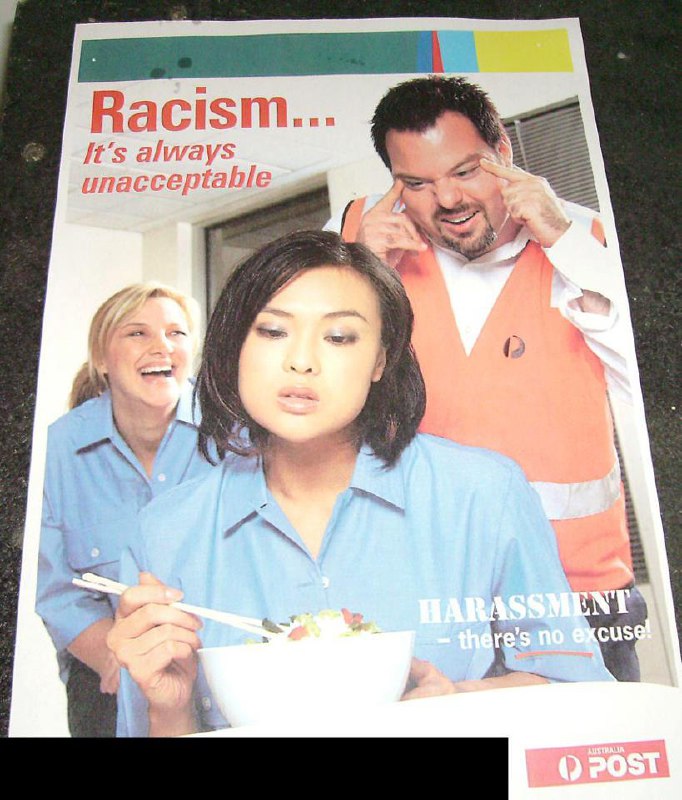 Australia Post Anti-Racism Poster, Circa 2008