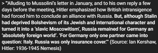 “Hitler was – and this is …