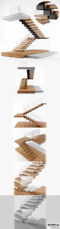 Modern Interior Stair 02 – 3D …