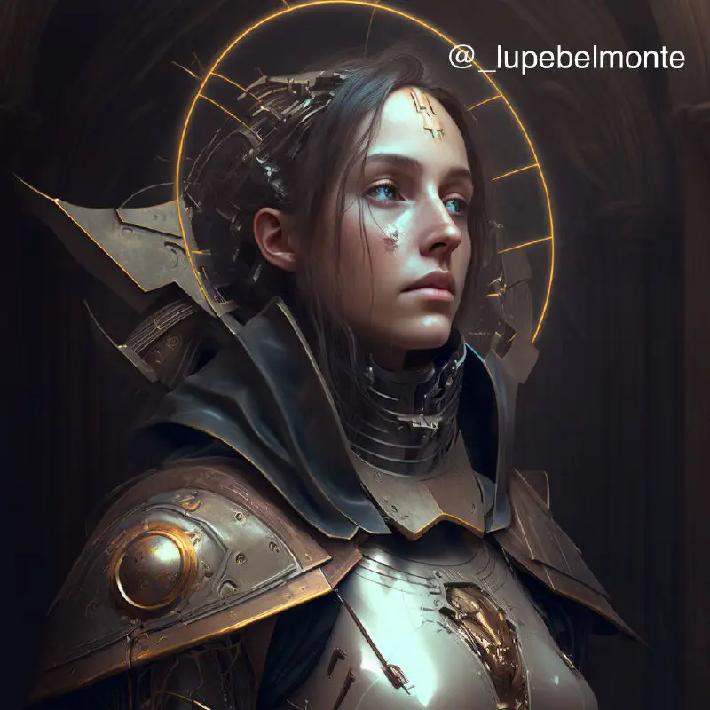 Futuristic Saint Joanna D’Arc by Lupe …