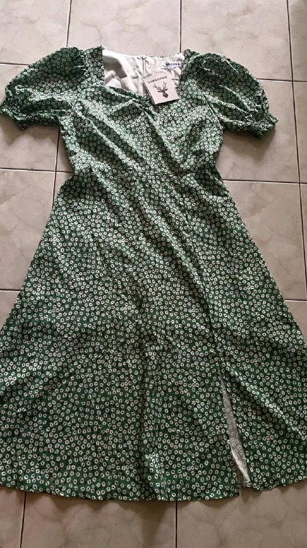 green long dress