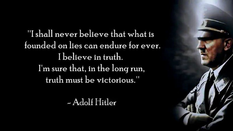 "I shall never believe that what …