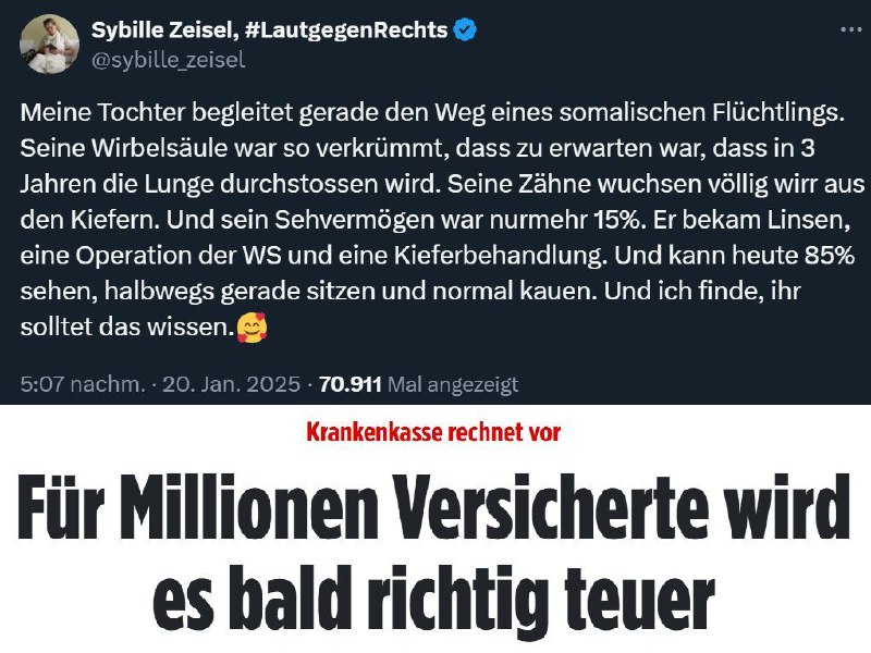 Gibt es Ärzte oder Fachleute unter …