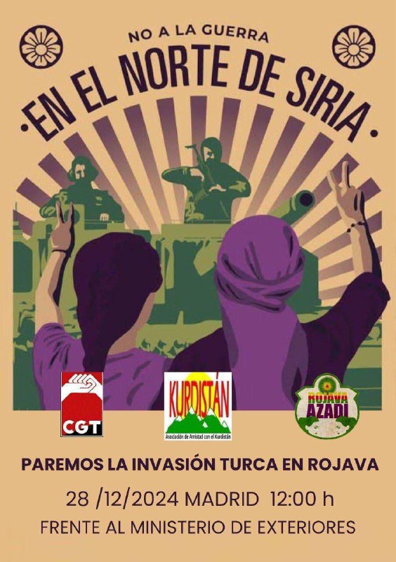 ***⚠️***CONCENTRACIÓN URGENTE - Defendamos Rojava contra …