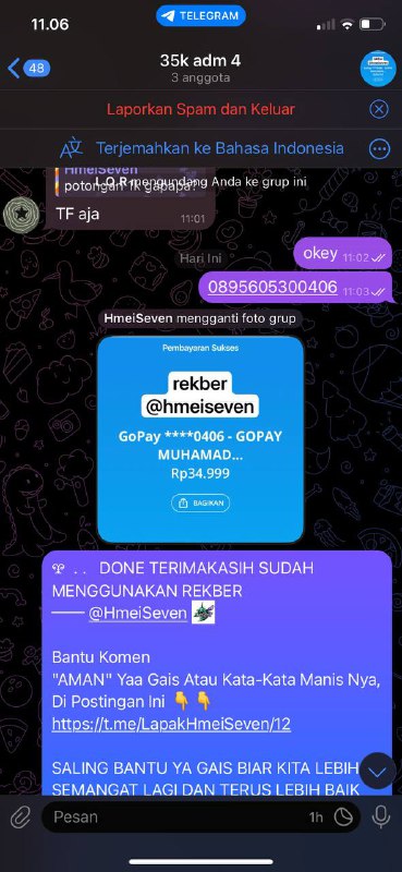 TESTI REKBER @HmeiSeven