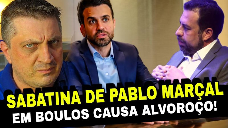 Sabatina de Pablo Marçal em Boulos …