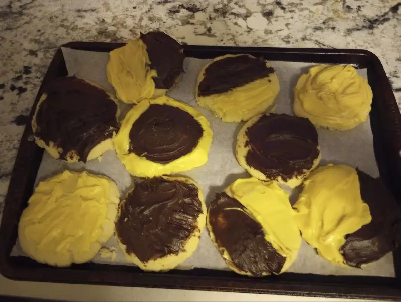 The girls made eclipse cookies for …