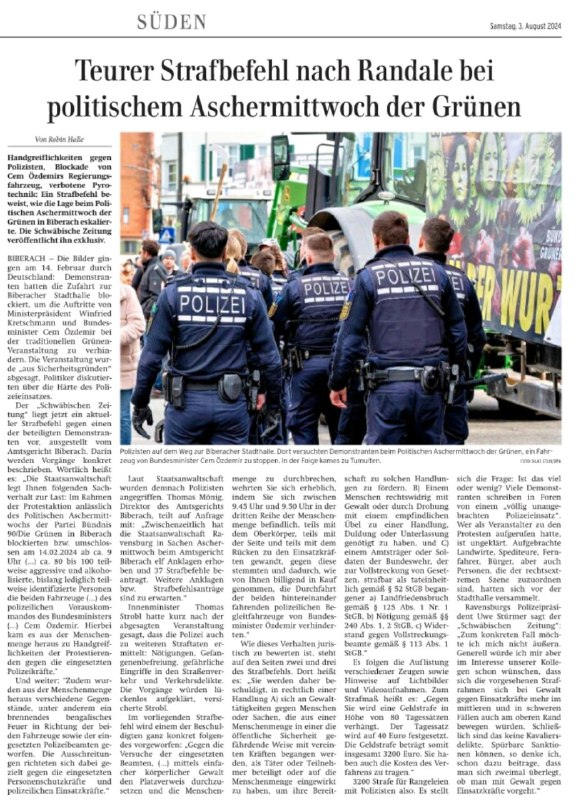 **Schwäbische Zeitung** , *03.08.2024*