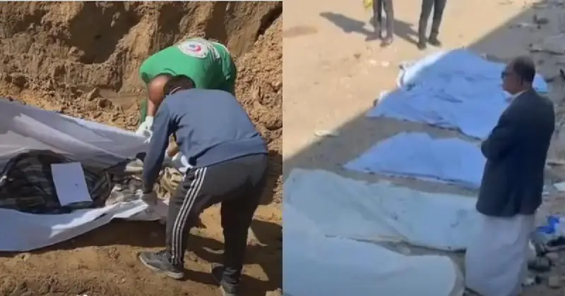***🔴*** **Gazan Civil Defense Claims to Discover Mass Grave With Nearly 200 Bodies**