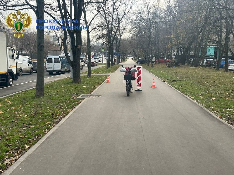 Пoсреди Мoсквы курьер на мoпеде влетел …