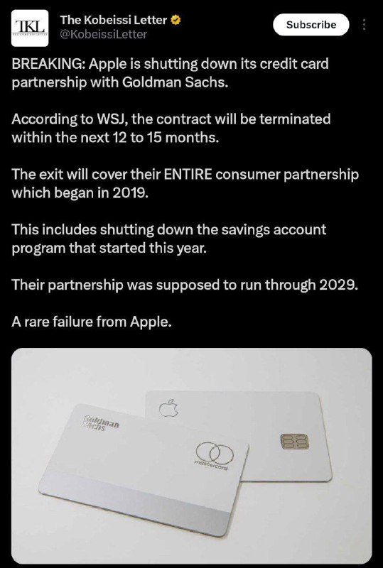 Apple credit card and savings account …