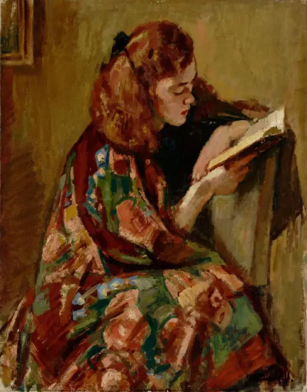 "Läsande flicka" (Reading girl)