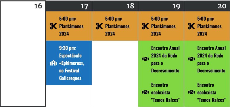 ***🗓*** Esta semana vén chea de …