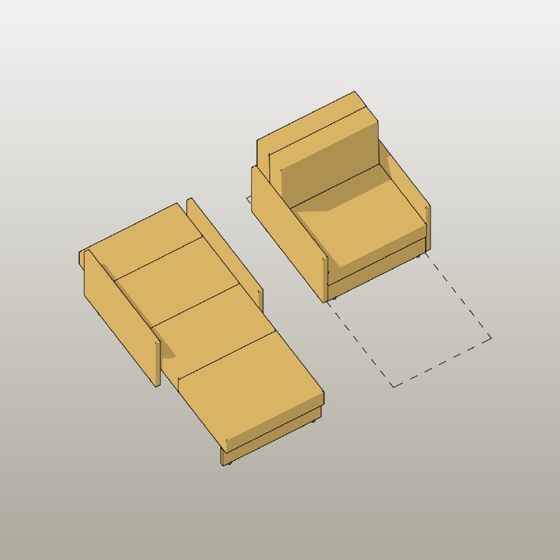**Folding armchair**