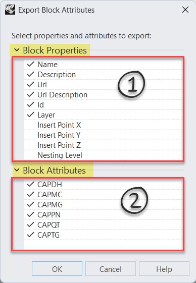 Rhino 9 Feature: Block Attribute Extract