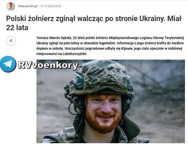 **A Polish mercenary was eliminated in …