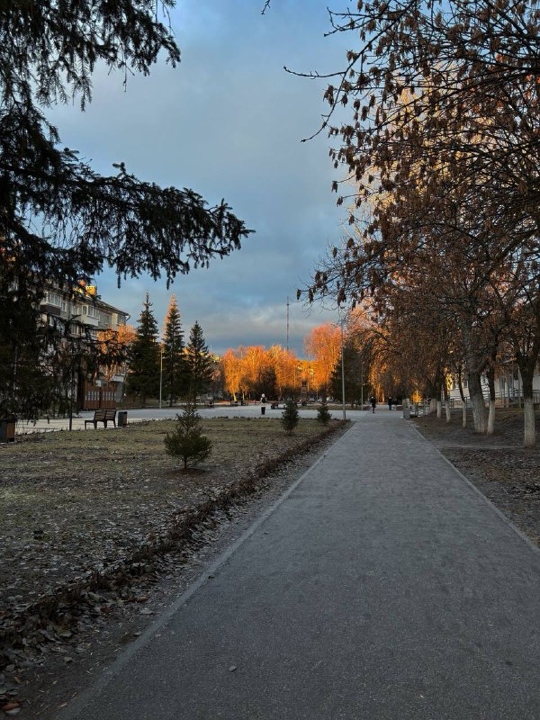 **город постепенно засыпает «белым шумом»**