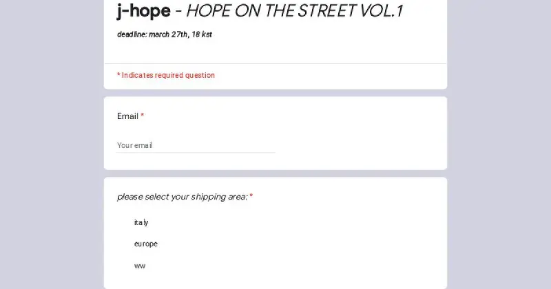 j-hope - HOPE ON THE STREET VOL.1