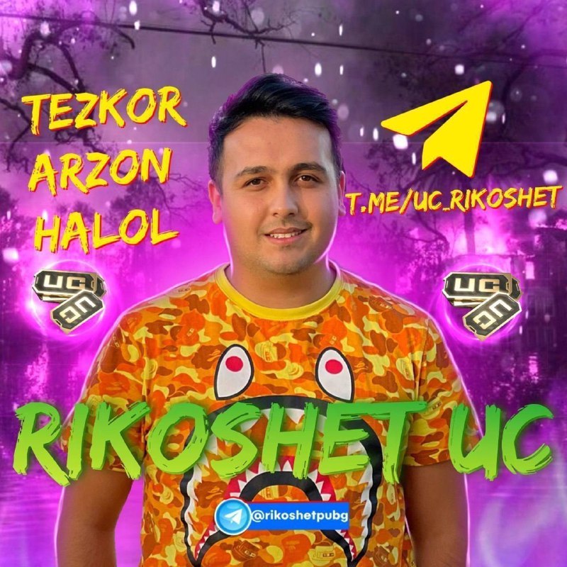 ***✍️******✍️******✍️******✍️******✍️******✍️******✍️*** ***✍️******✈️***[**@rikoshetpubg**](https://t.me/rikoshetpubg) *****🔵********⭐️*** **ID ORQALI:*****⚡️******120*** ***🍳*** …