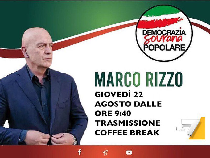 Domani, giovedì 22 agosto dalle 9:40, …