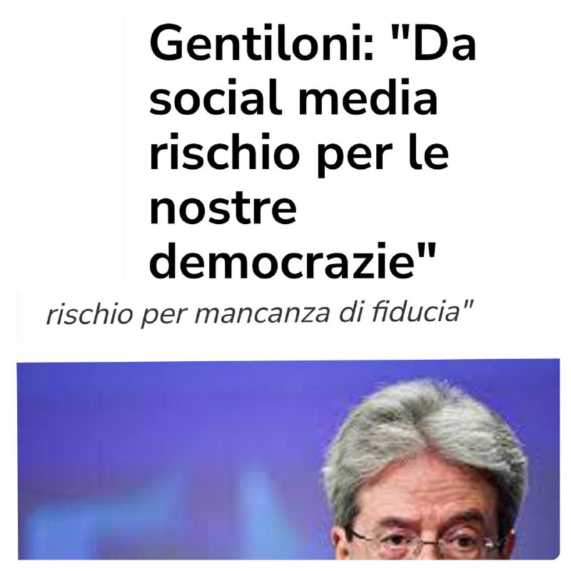 Sì, Gentiloni, non ci fidiamo di …