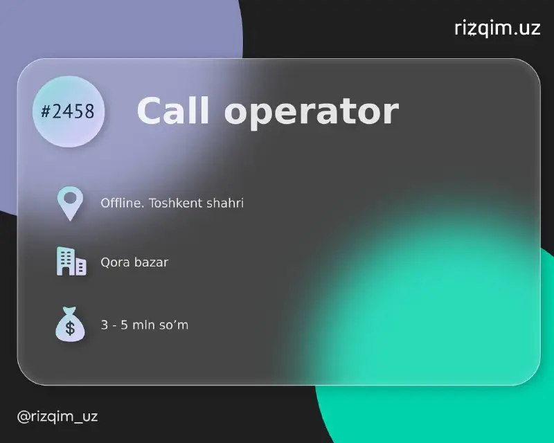 **Call operator kerak**
