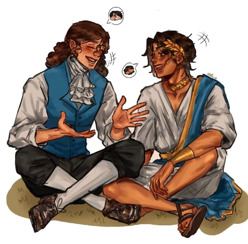 My doomed boyos, Philip and Telemachus …