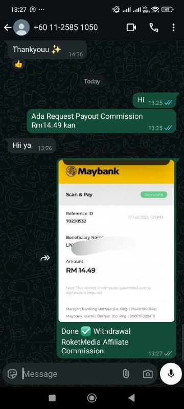 **Tahniah Agent Affiliate** [**Roketmedia.co**](http://Roketmedia.co/) **Berjaya Withdrawal …