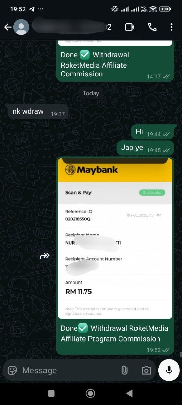 **Tahniah Agent Affiliate** [**Roketmedia.co**](http://Roketmedia.co/) **Berjaya Withdrawal …