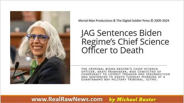 [#TRUTH](?q=%23TRUTH) - JAG Sentences Biden Regimes Chief Science Officer to Death.